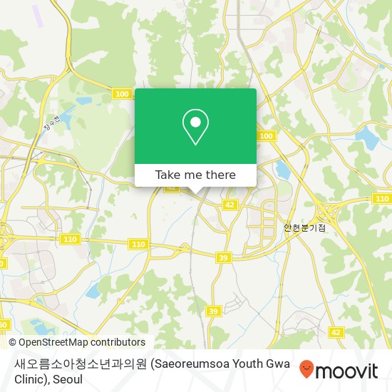 새오름소아청소년과의원 (Saeoreumsoa Youth Gwa Clinic) map