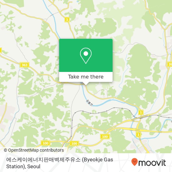 에스케이에너지판매벽제주유소 (Byeokje Gas Station) map