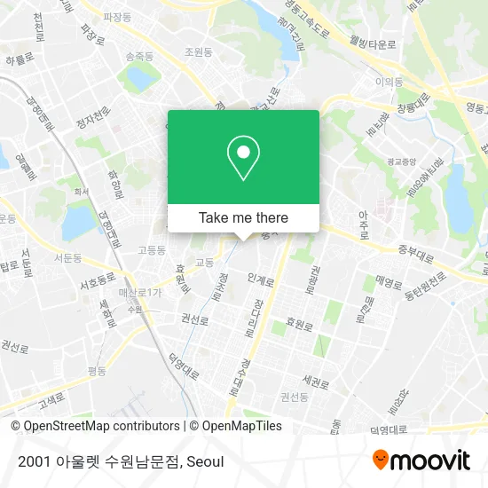 2001 아울렛 수원남문점 map