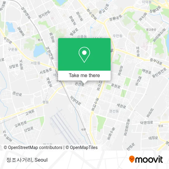 정조사거리 map