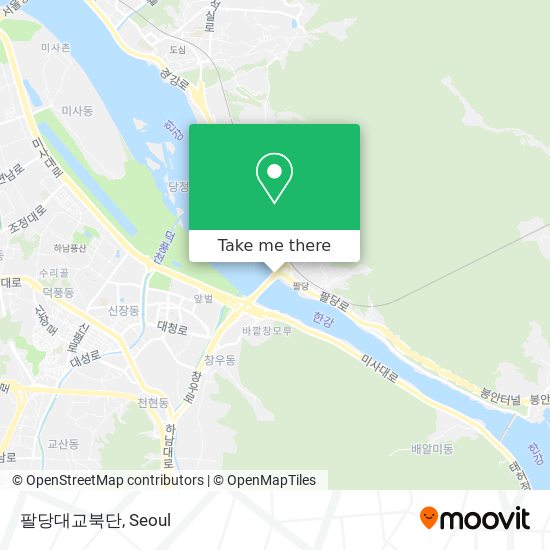 팔당대교북단 map
