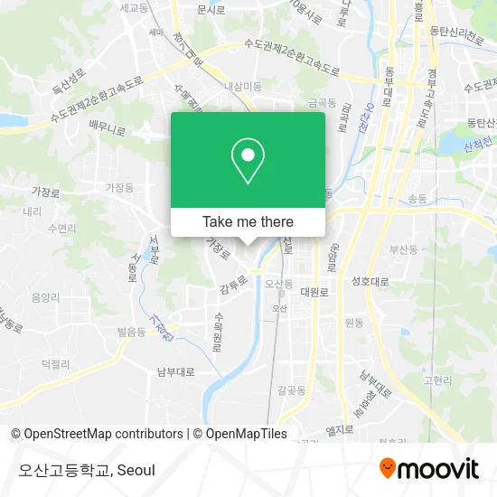 오산고등학교 map