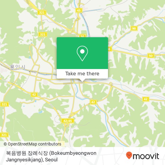 복음병원 장례식장 (Bokeumbyeongwon  Jangnyesikjang) map