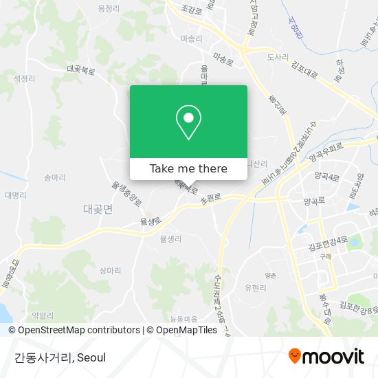 간동사거리 map