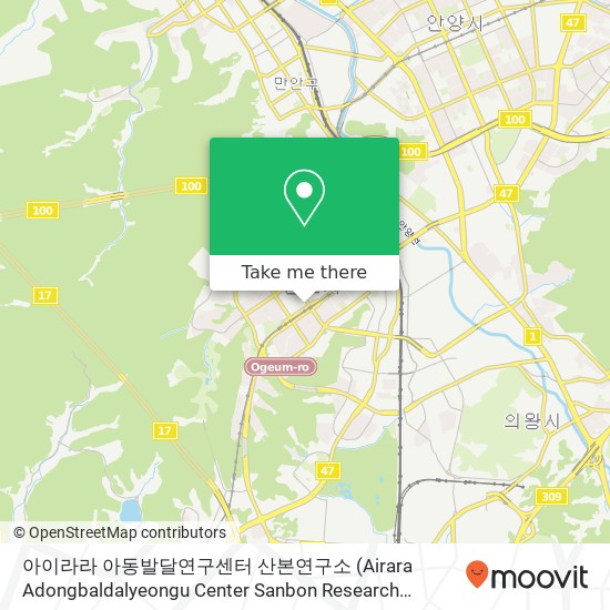 아이라라 아동발달연구센터 산본연구소 (Airara  Adongbaldalyeongu Center Sanbon Research Institute) map