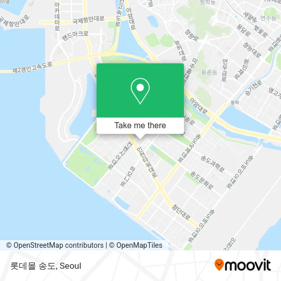 롯데몰 송도 map