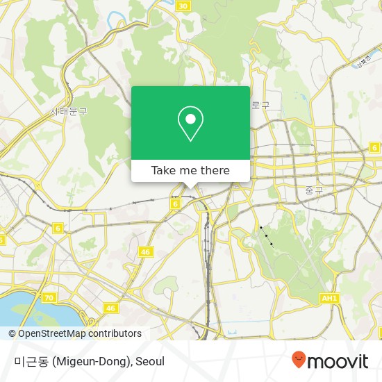 미근동 (Migeun-Dong) map
