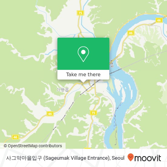 사그막마을입구 (Sageumak Village Entrance) map