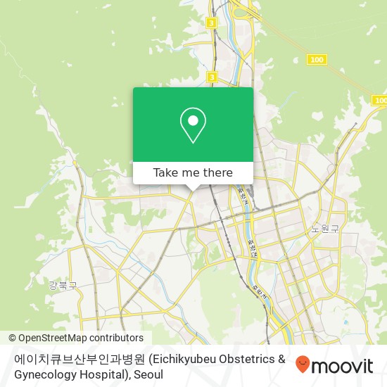 에이치큐브산부인과병원 (Eichikyubeu Obstetrics & Gynecology Hospital) map