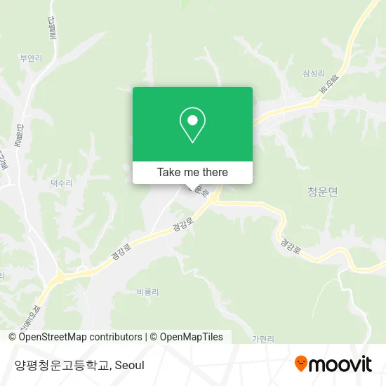 양평청운고등학교 map
