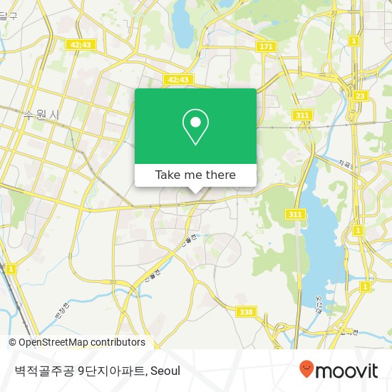 벽적골주공 9단지아파트 map