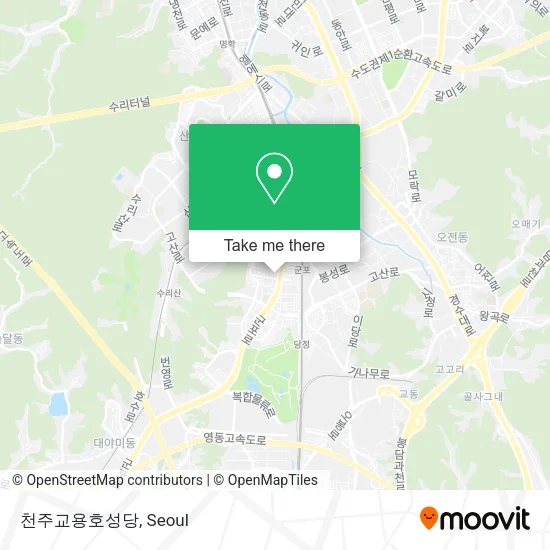 천주교용호성당 map