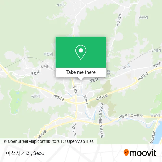 마석사거리 map