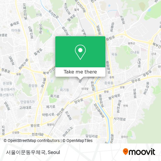 서울이문동우체국 map