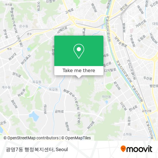 광명7동 행정복지센터 map