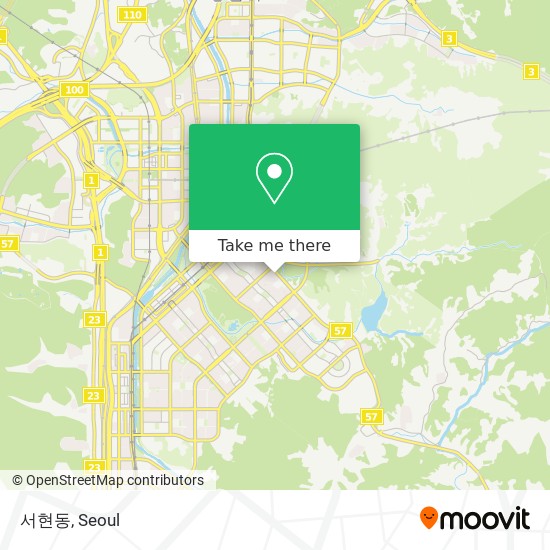 서현동 map