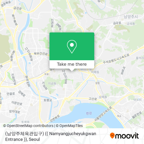 (남양주체육관입구) (( Namyangjucheyukgwan Entrance )) map