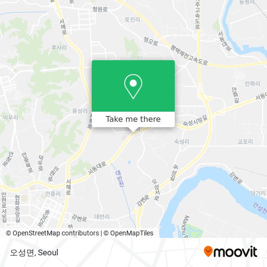 오성면 map