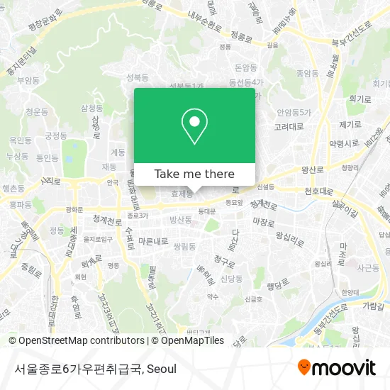 서울종로6가우편취급국 map