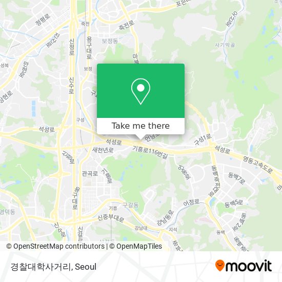경찰대학사거리 map