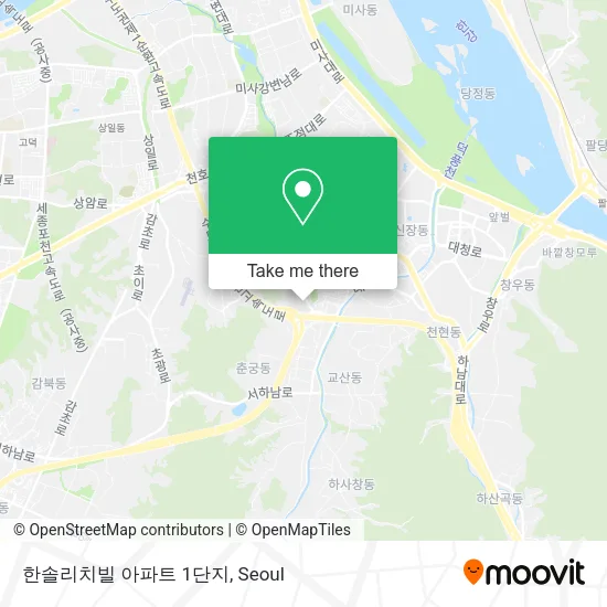 한솔리치빌 아파트 1단지 map