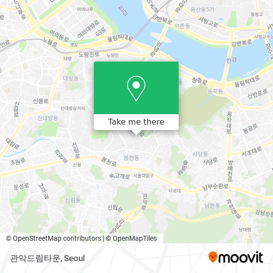 관악드림타운 map