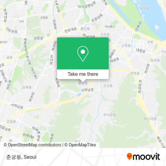 춘궁동 map