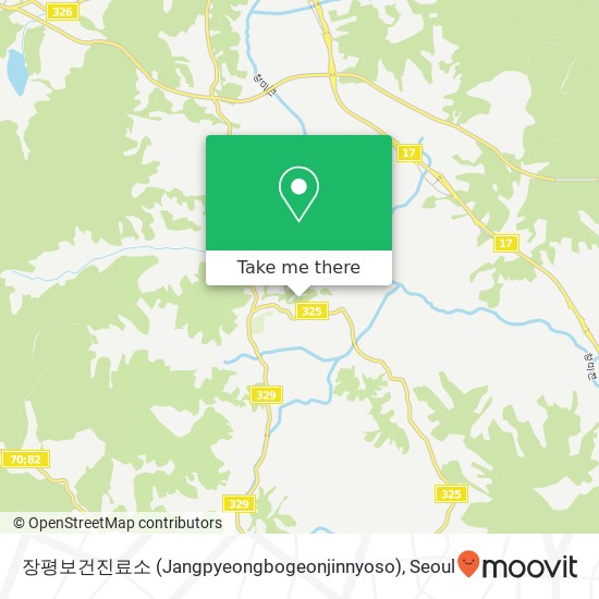 장평보건진료소 (Jangpyeongbogeonjinnyoso) map