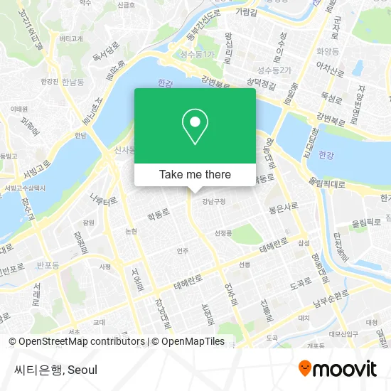 씨티은행 map