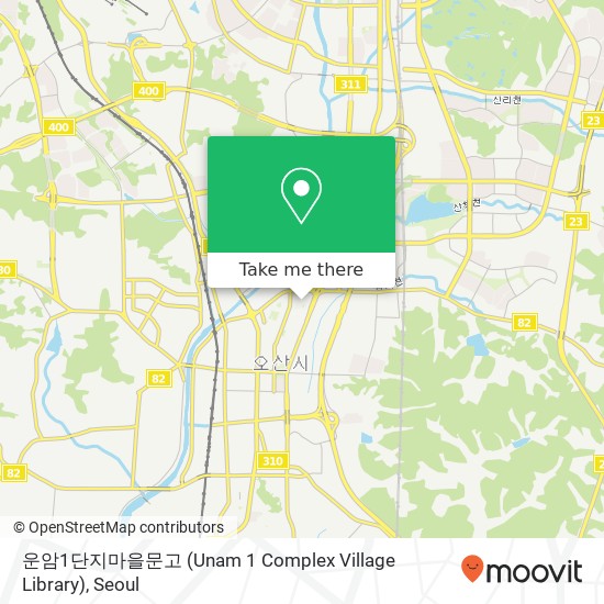 운암1단지마을문고 (Unam 1 Complex Village Library) map