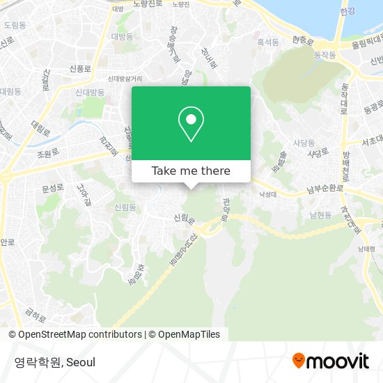 영락학원 map