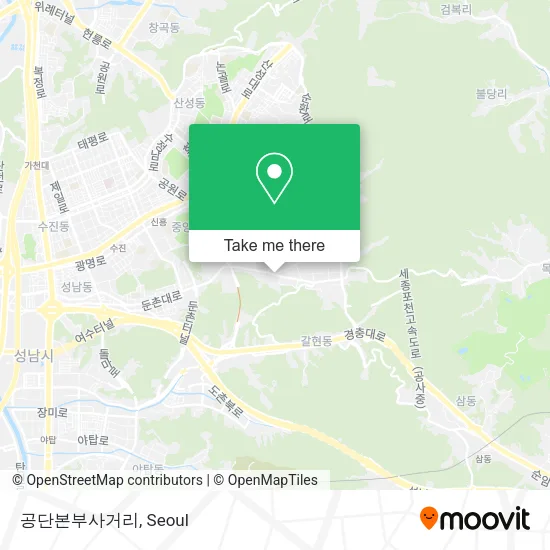 공단본부사거리 map