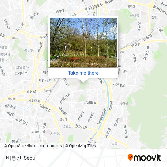 배봉산 map