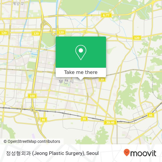 정성형외과 (Jeong Plastic Surgery) map