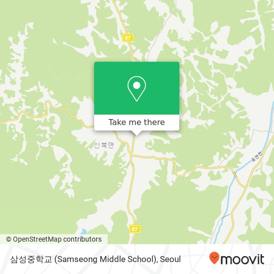 삼성중학교 (Samseong Middle School) map