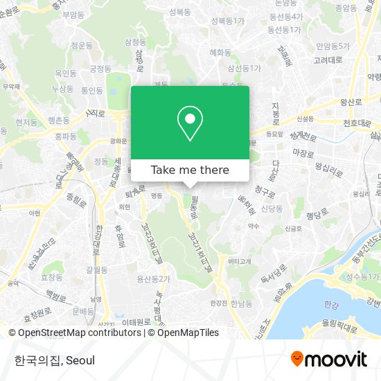 한국의집 map
