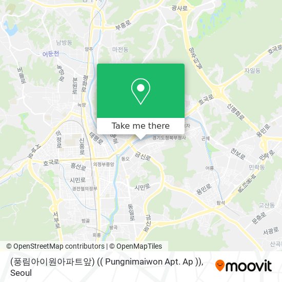(풍림아이원아파트앞) (( Pungnimaiwon Apt. Ap )) map
