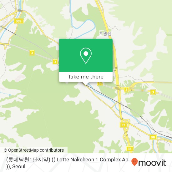 (롯데낙천1단지앞) (( Lotte Nakcheon 1 Complex Ap )) map