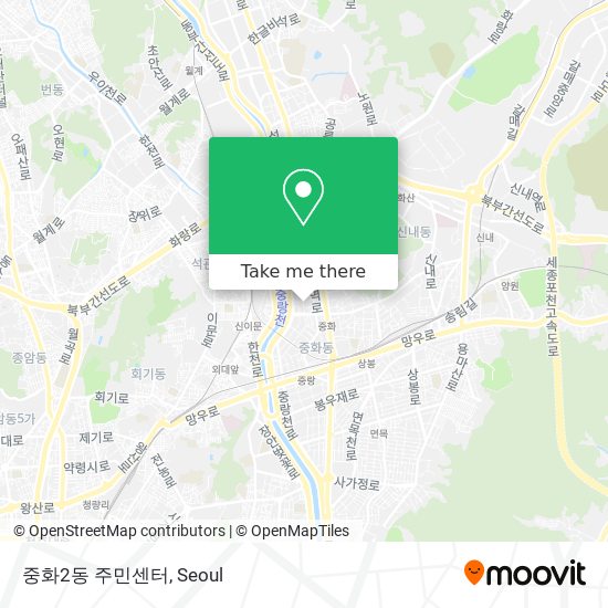 중화2동 주민센터 map