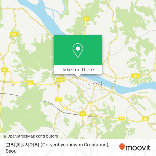 고려병원사거리 (Goryeobyeongwon Crossroad) map