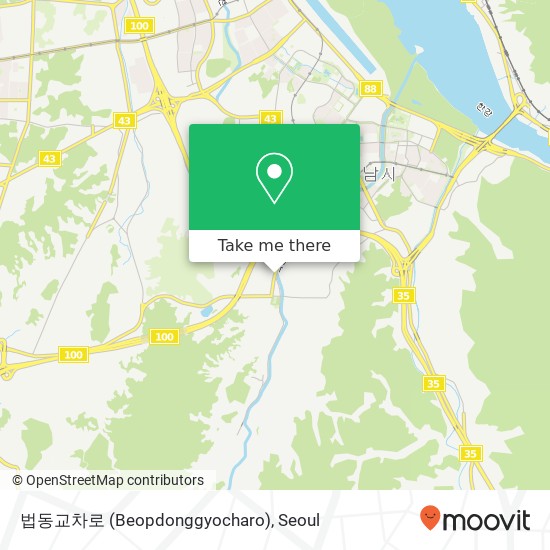 법동교차로 (Beopdonggyocharo) map