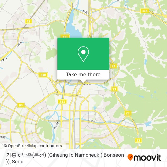 기흥Ic 남측(본선) (Giheung Ic Namcheuk ( Bonseon )) map