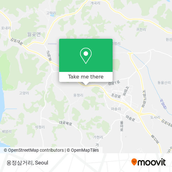 옹정삼거리 map