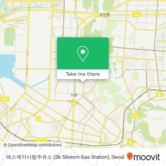 에스케이시범주유소 (Sk Sibeom Gas Station) map