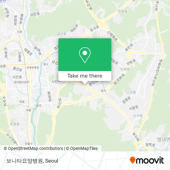 보니타요양병원 map