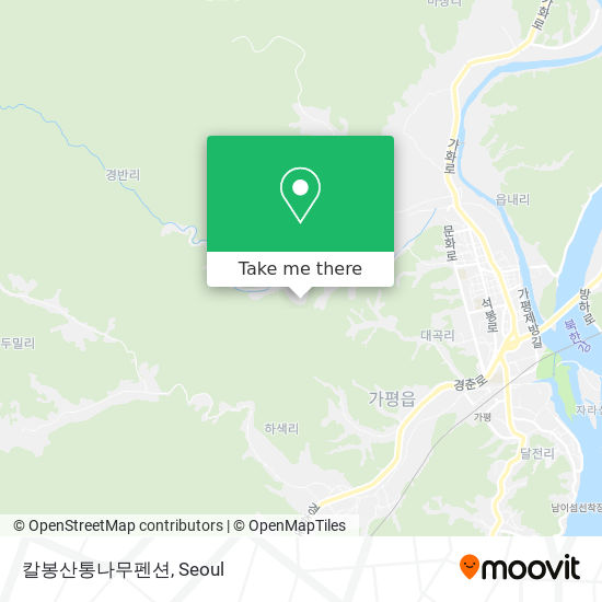 칼봉산통나무펜션 map
