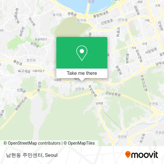 남현동 주민센터 map