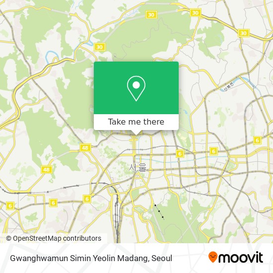 Gwanghwamun Simin Yeolin Madang map