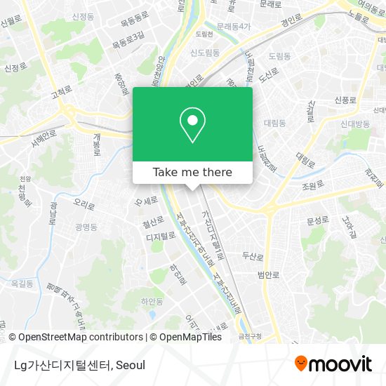 Lg가산디지털센터 map