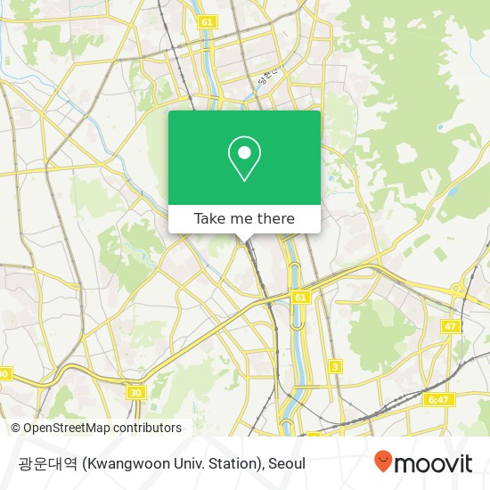광운대역 (Kwangwoon Univ. Station) map